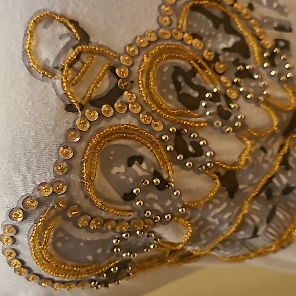 Just Cavalli long sleeve top with embellishments in the design size M - Picture 3 of 13